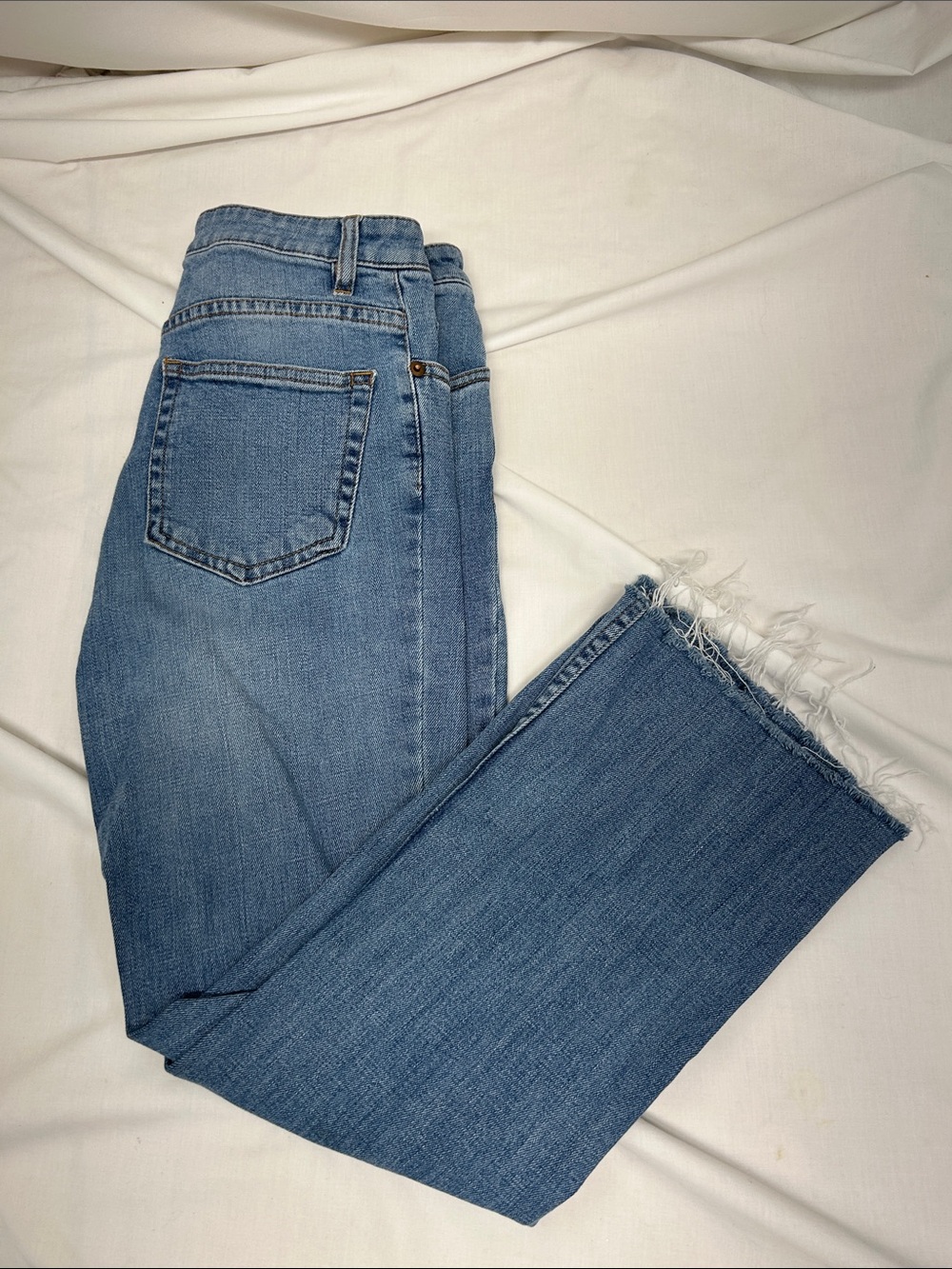 Brandy Melville J. Galt Straight Leg Raw Hem Jeans Size 40 US 4 / Small